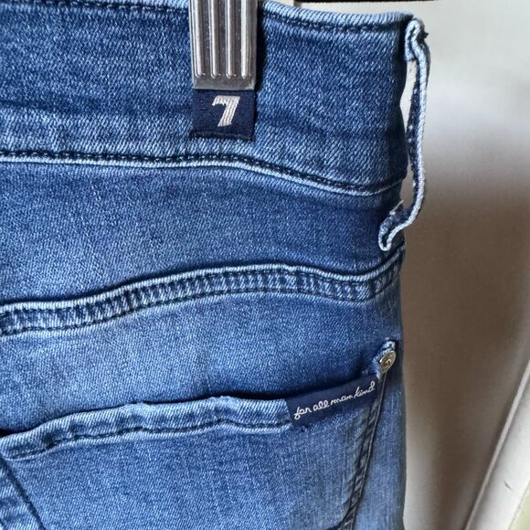 7FOR ALL MANKIND AUSTIN JEANS SZ 30/32 STRETCH STRAIGHT EUC - Picture 4 of 8
